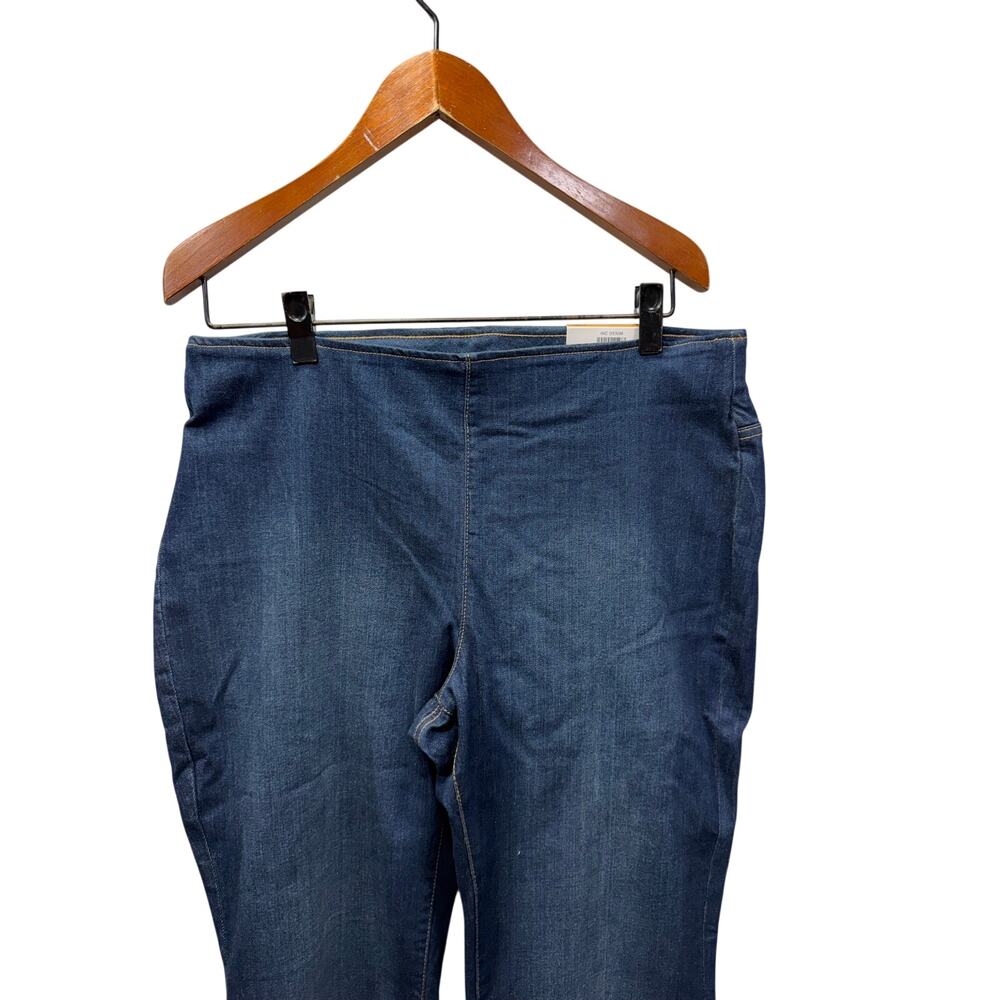 INC Women’s Jeans High rise flare size 16 Dark Denim NEW # bag 90 - Picture 3 of 8